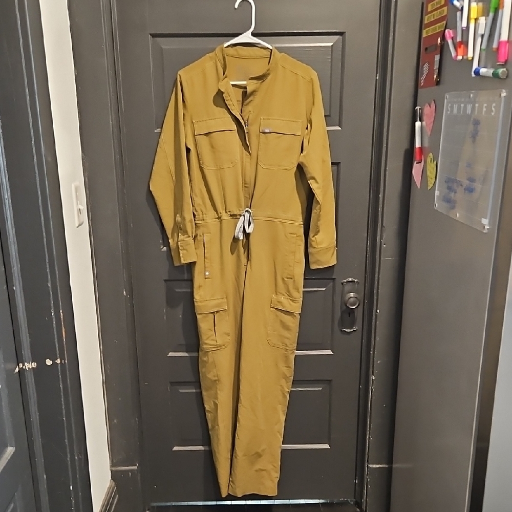 Figs Olive Jumpsuit